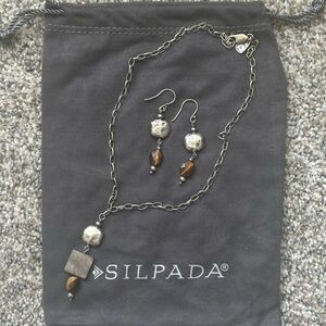Retired Silpada necklace and earring set